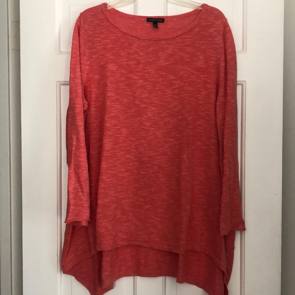 Eileen fisher cotton linen sweater long sleeve - Picture 8 of 9